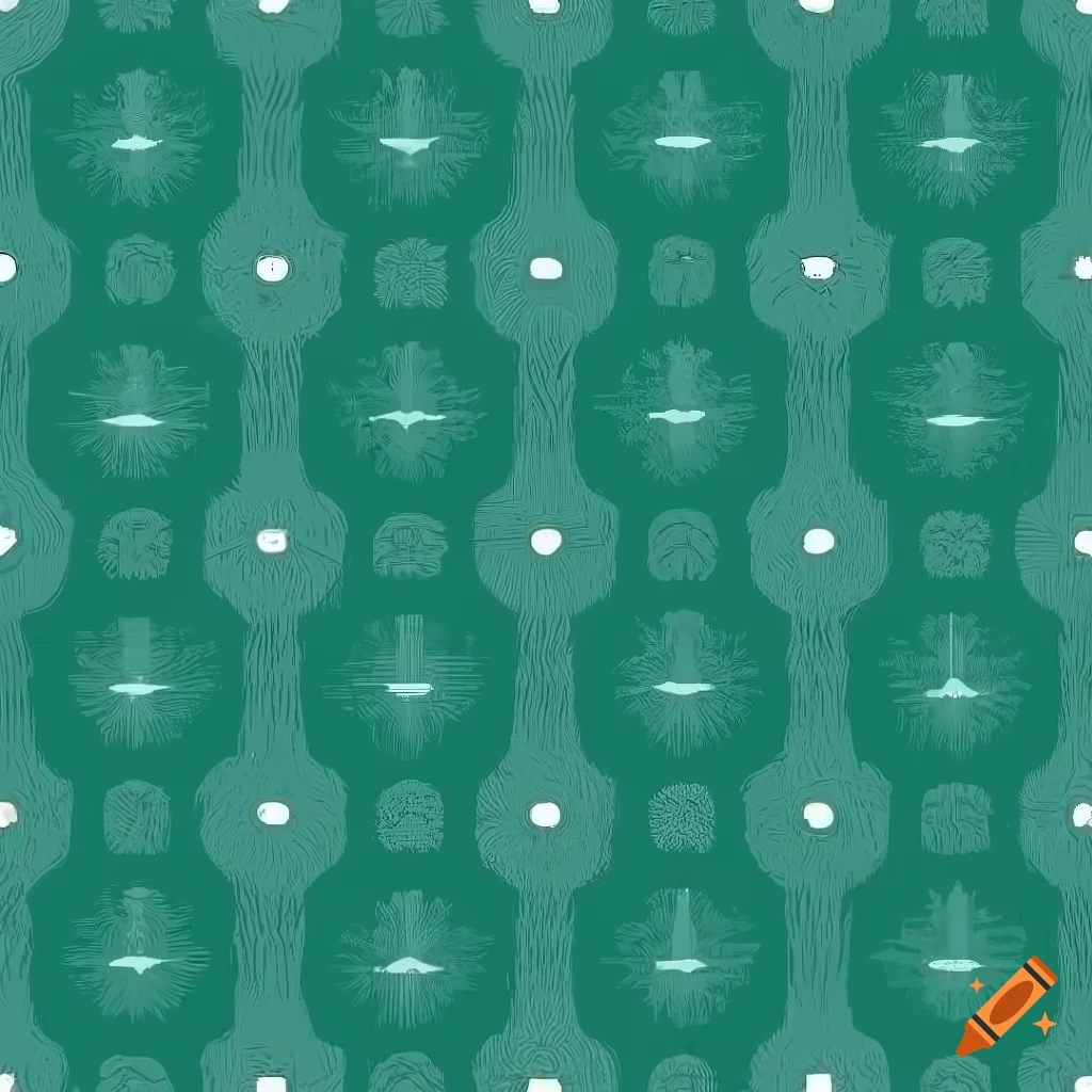 Seamless and tileable tree pattern with sharp, clean lines in 8k ...