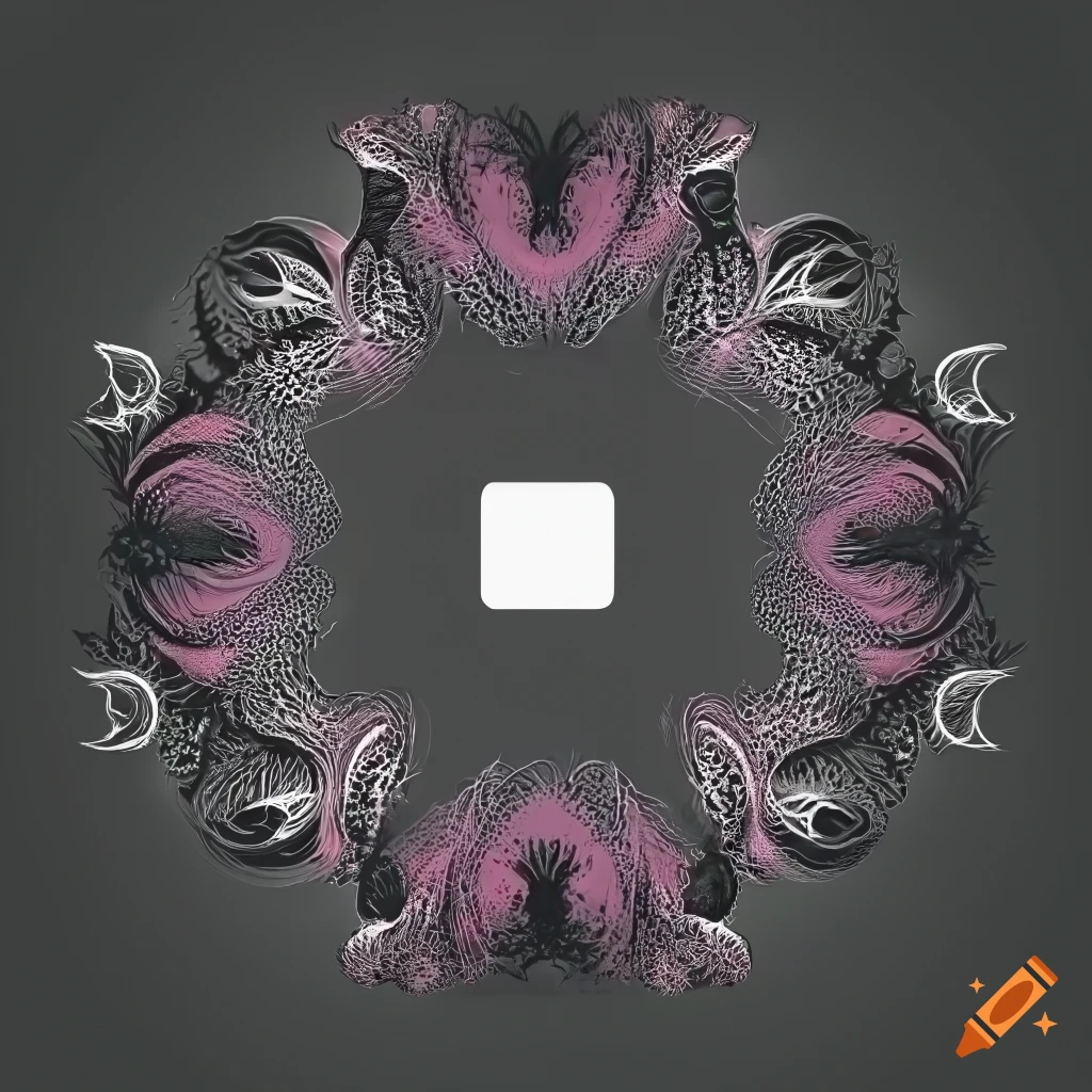 Line of flowers design for youtube channel on white background on Craiyon