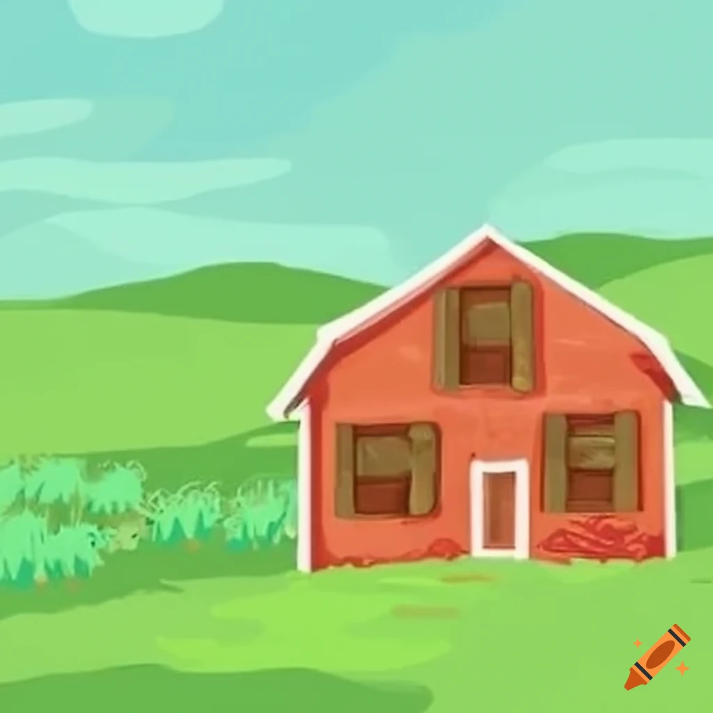 Ranch themed background on Craiyon