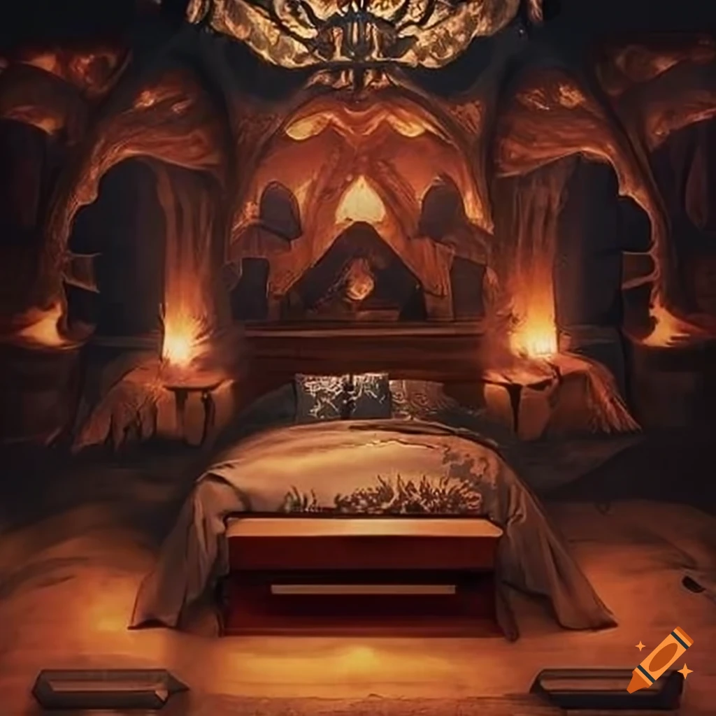 Dragonthemed bedroom suite on Craiyon