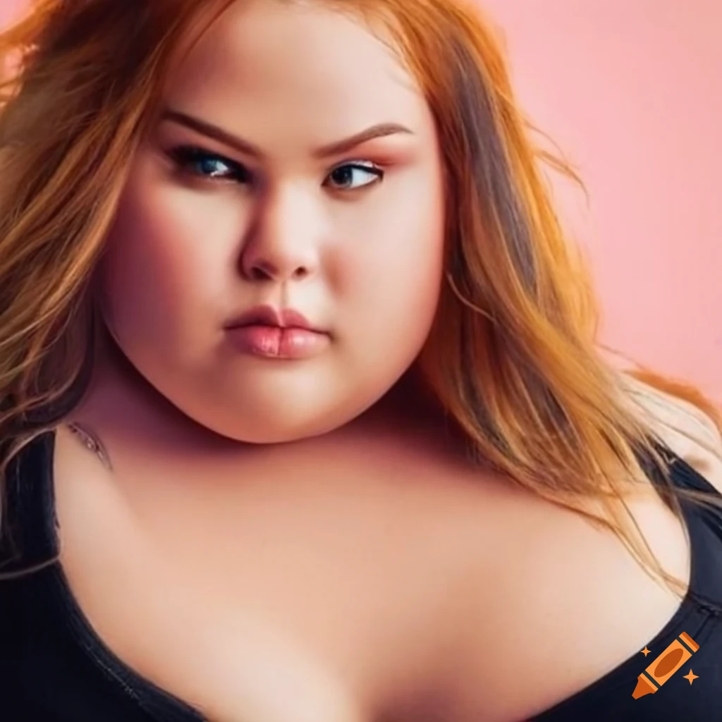 Beautiful plus-size woman with confidence