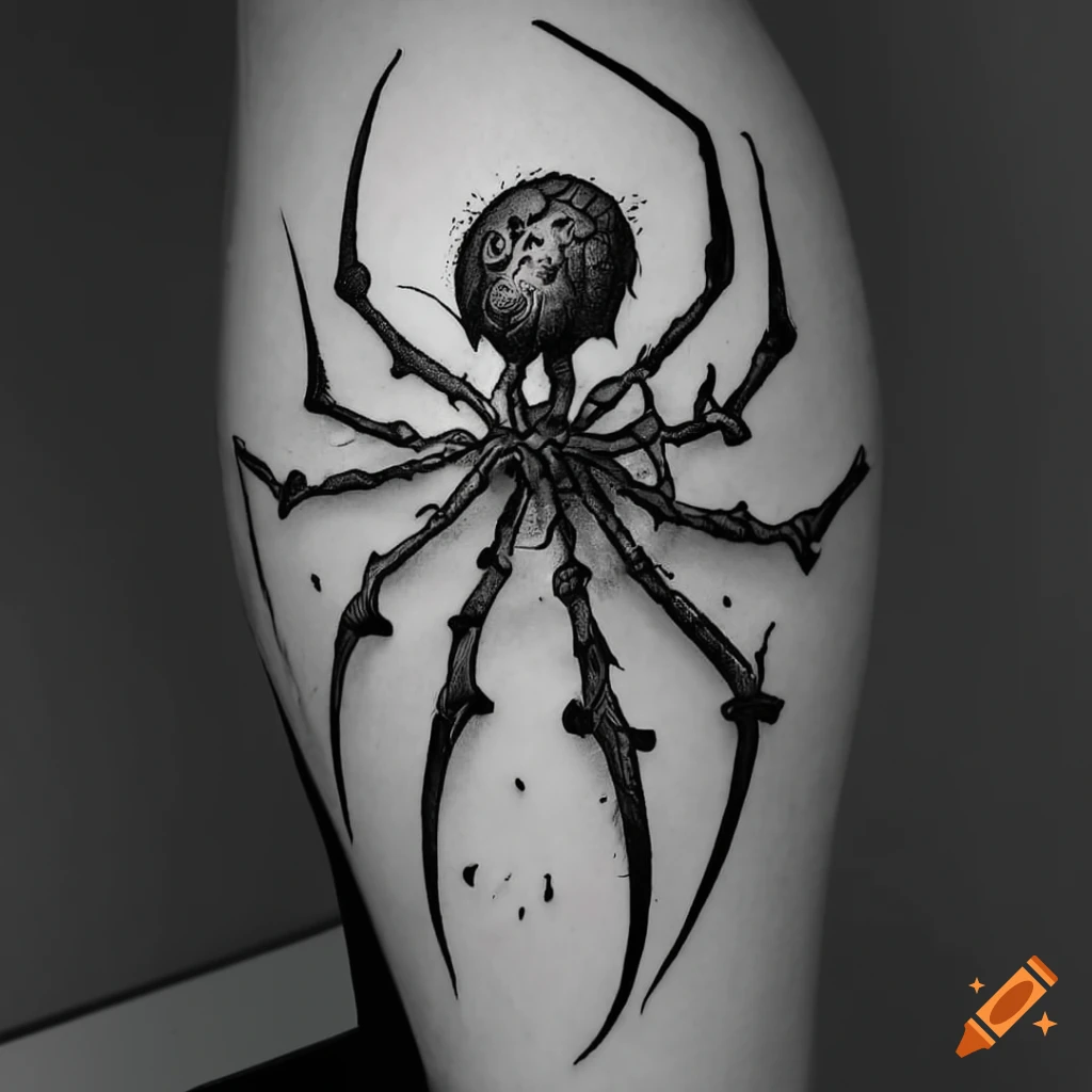 Spider tattoo design illustration vector art 26139302 Vector Art at Vecteezy
