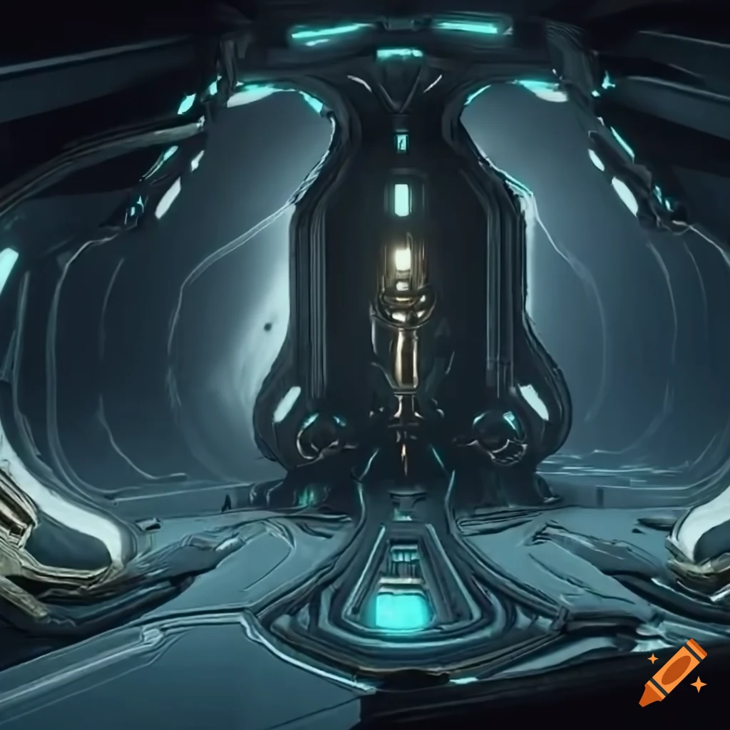 Orokin Architecture from Warframe showcasing smooth curves