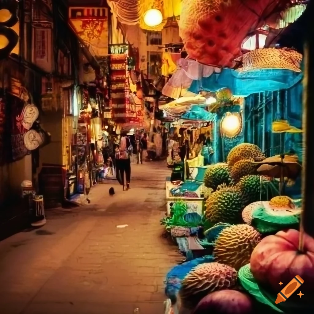 Sanxia Old Market in traditional Taipei, Taiwan with colorful lamps