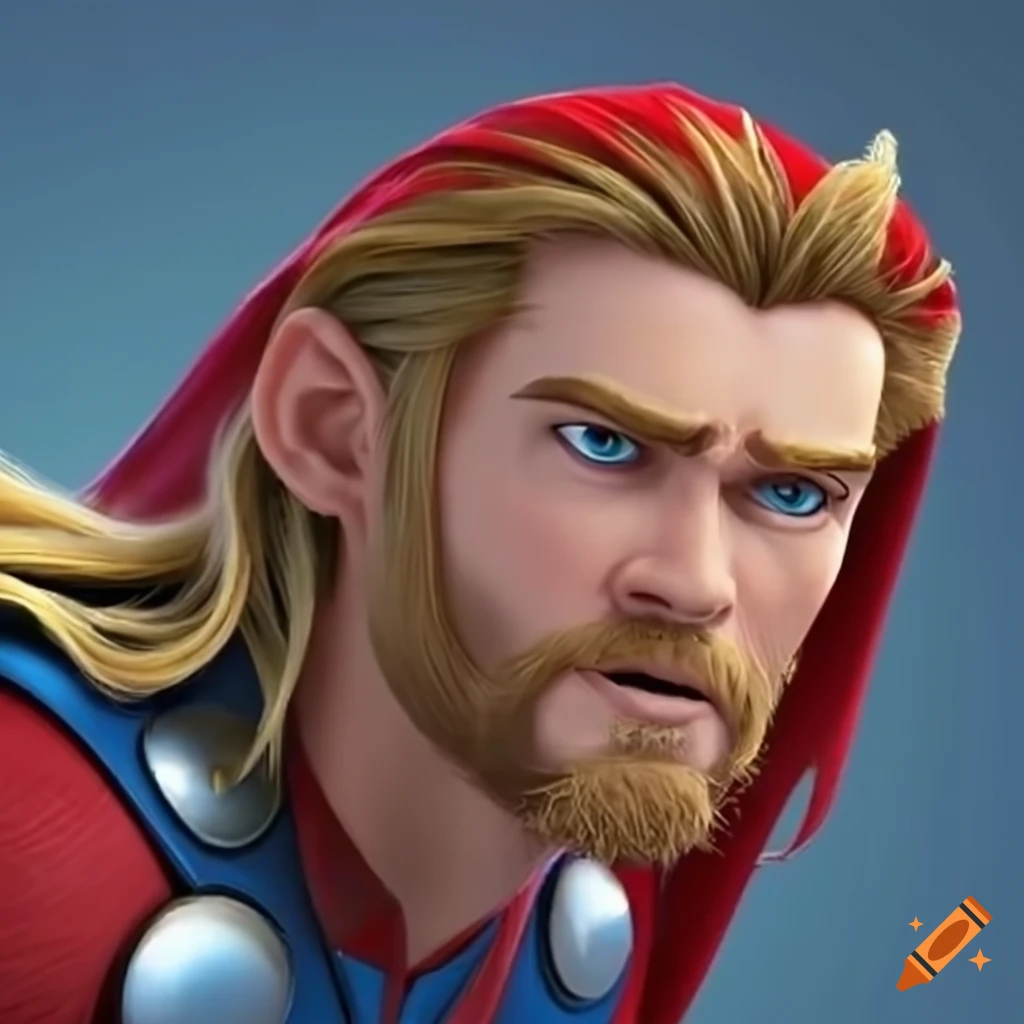 3D Thor superhero character from Disney Pixar