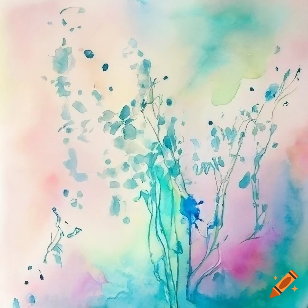 Exquisitely beautiful and ethereal artwork inspired by nature in acrylic and watercolor