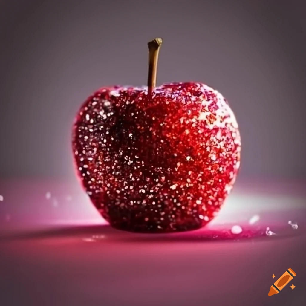 Sparkling red candy apple