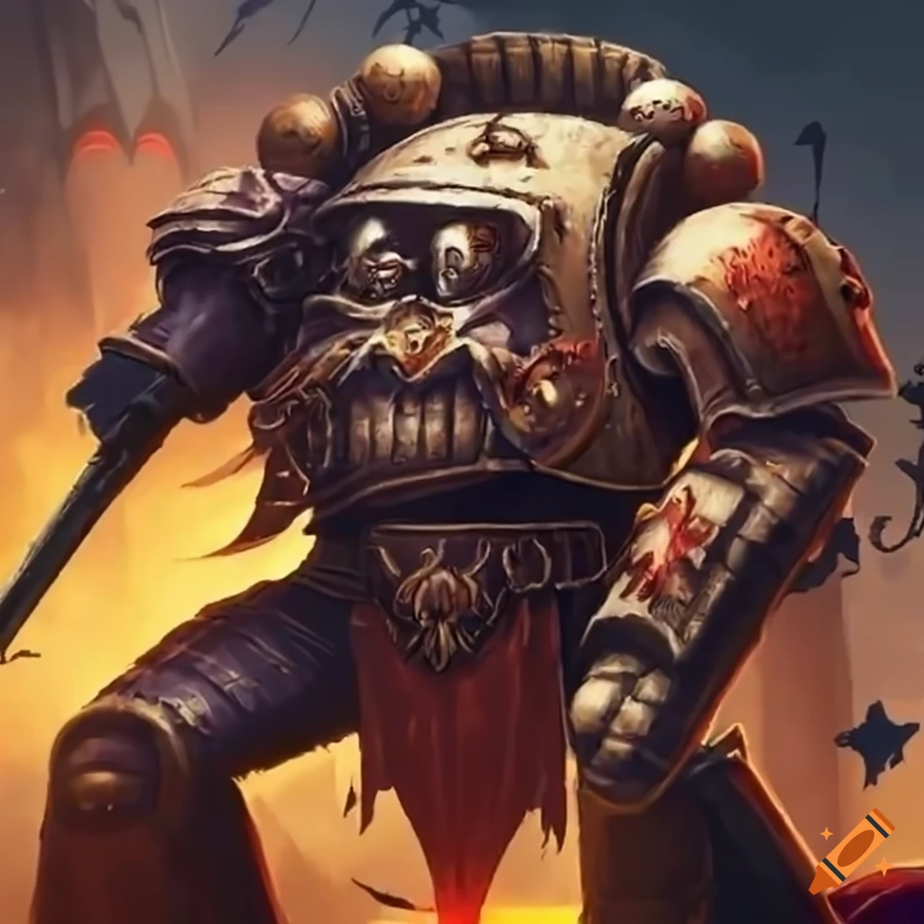 Warhammer tank in pandemonium chaos