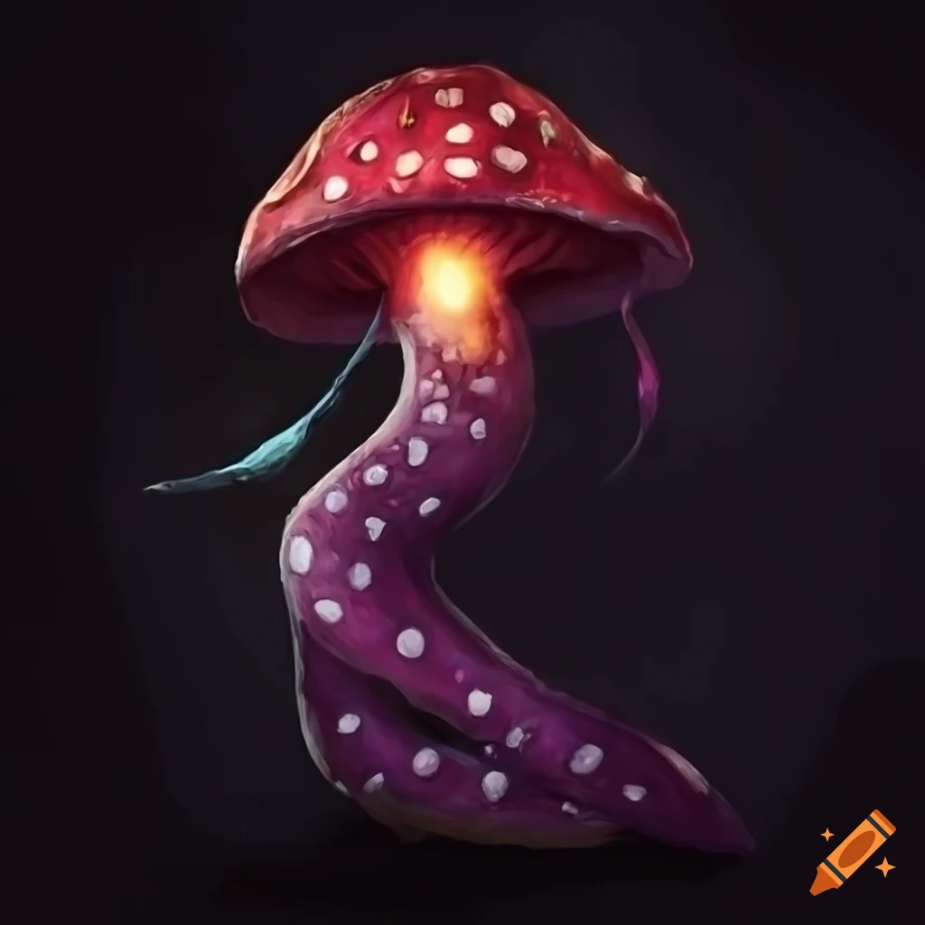 Fantasy vampire mushroom lightning snake in a Warhammer setting