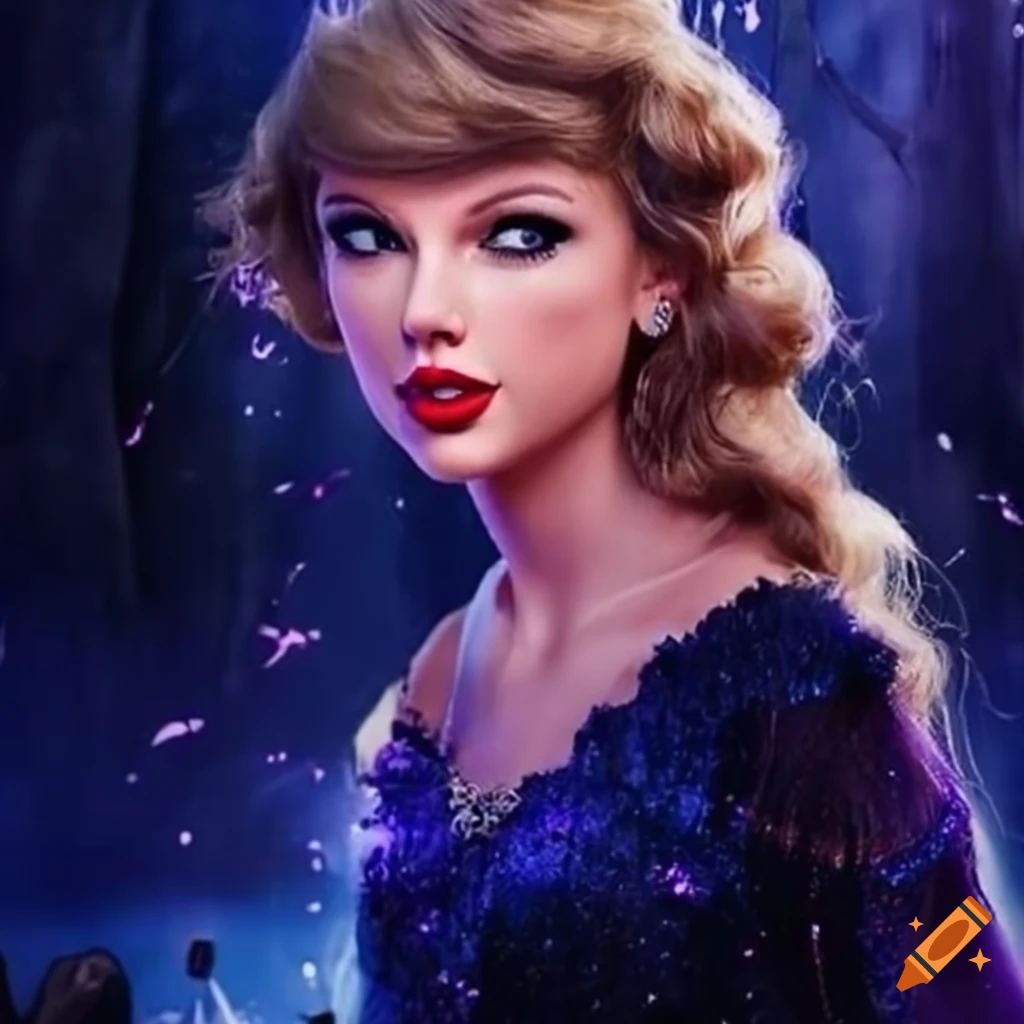 Taylor Swift in a Disney princess style