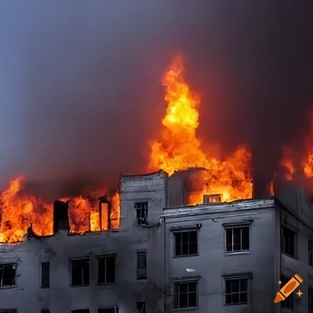 Emergency evacuation from a burning building
