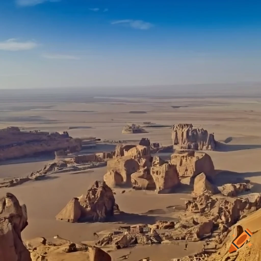 Panoramic view of the Valley of the Kings in Egypt