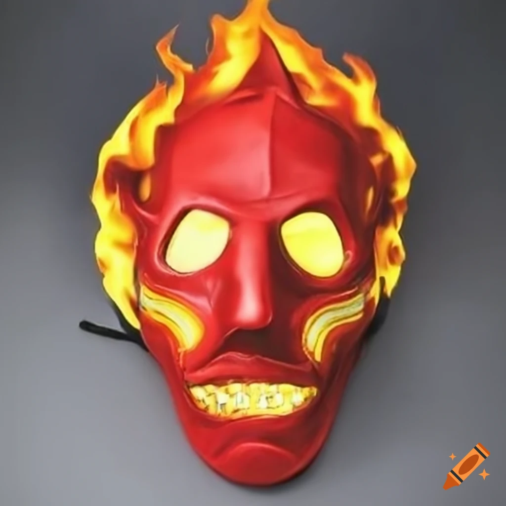 Fire mask on Craiyon