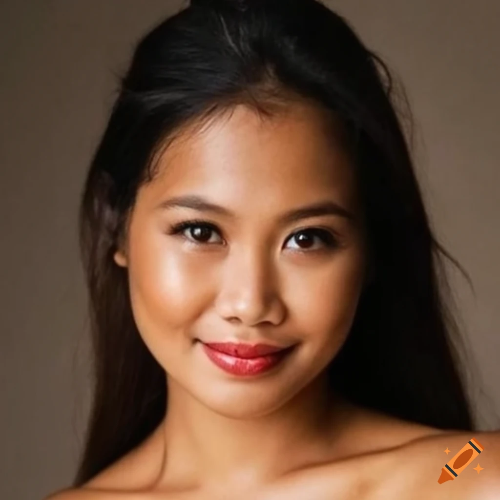40-year-old Filipina woman with distinctive facial features