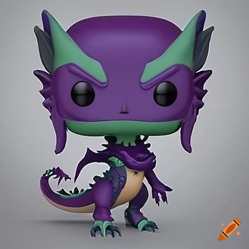 Funko pop female dragon figure on Craiyon