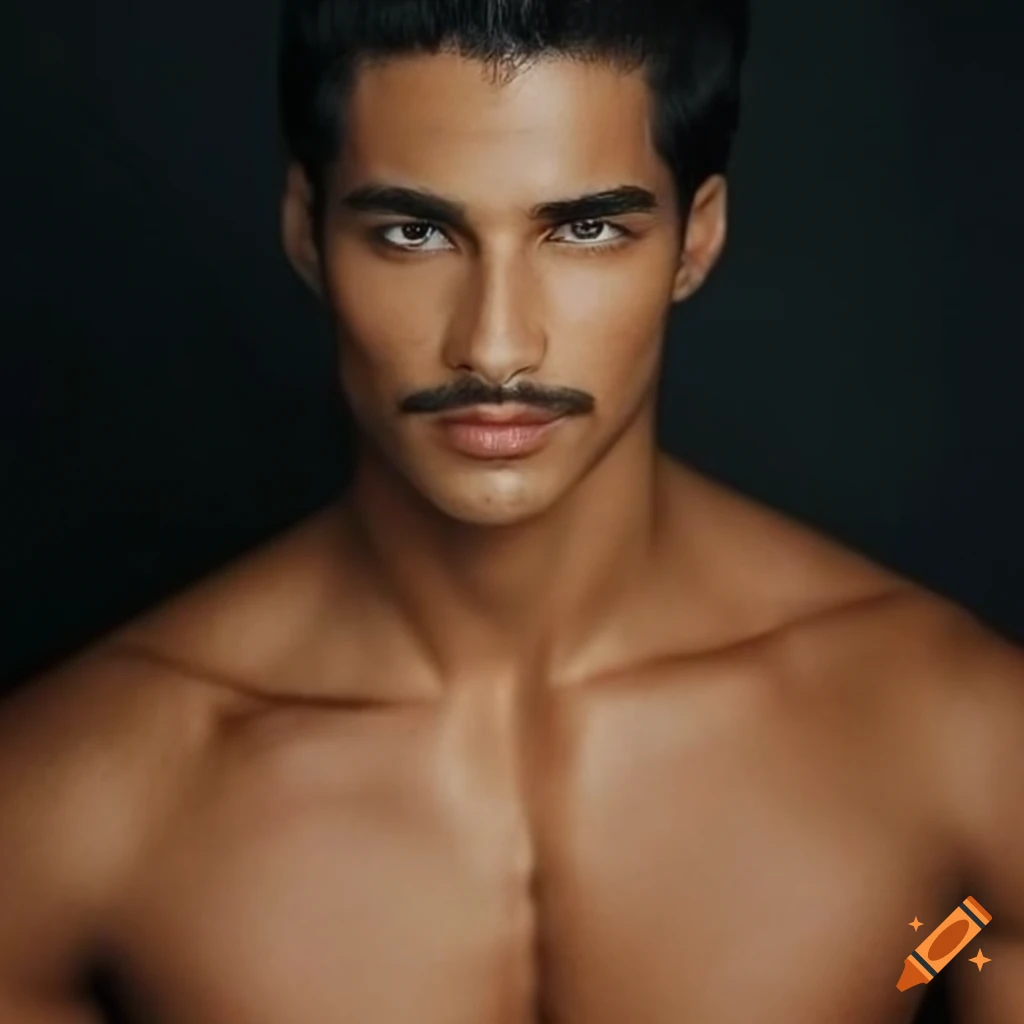 Male model of diverse heritage