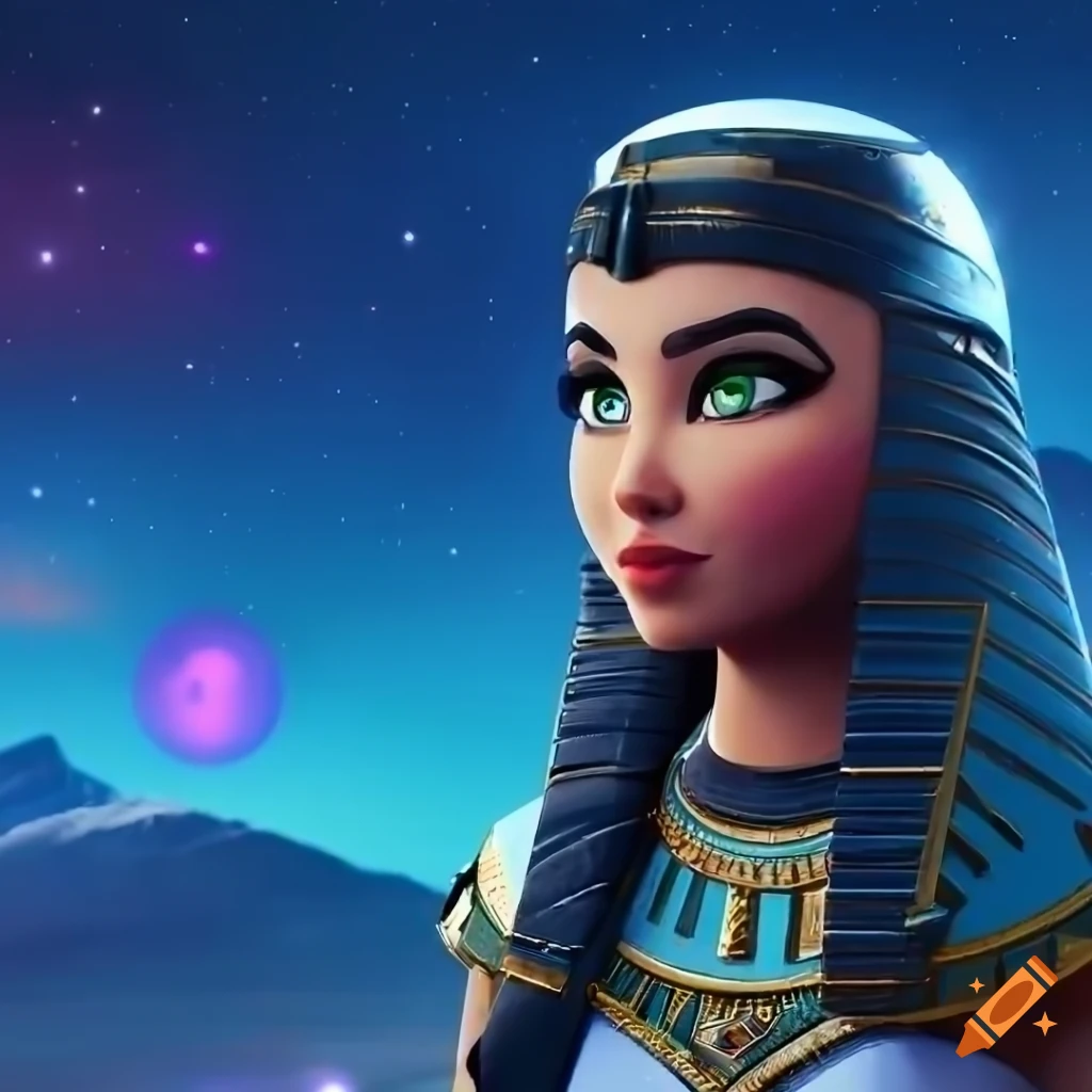 Cleopatra in space setting Disney Pixar 8k, hyper realistic, 4k ...