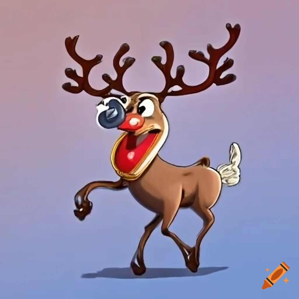 Fartolf the farting reindeer on Craiyon, image size:1024x1024