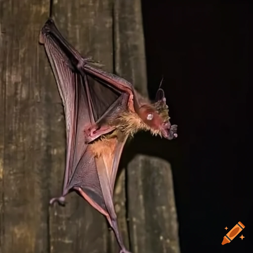 Mythical creature with bat wings on a filipino roof on Craiyon