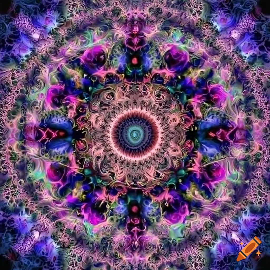 HD fractal meditation mandala