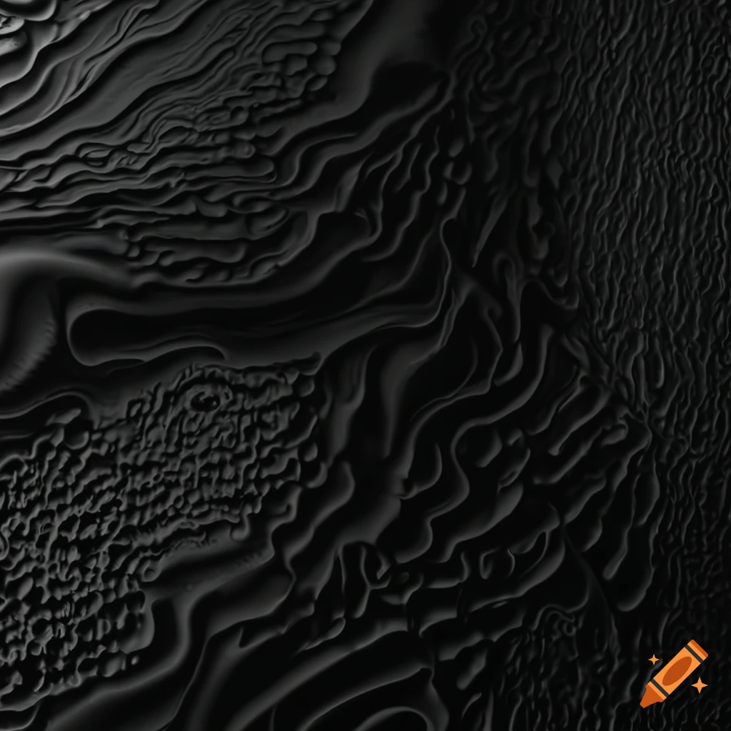 Black textured liquid surface