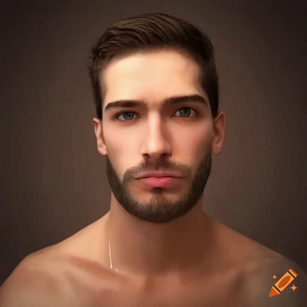Irish male with dark brown hair, hazel eyes, athletci build, smiling