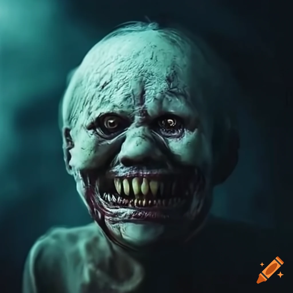 Creepy and eerie image depicting horror and terror