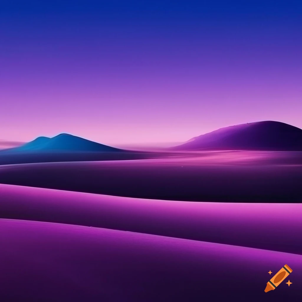 Purple landscape on Craiyon
