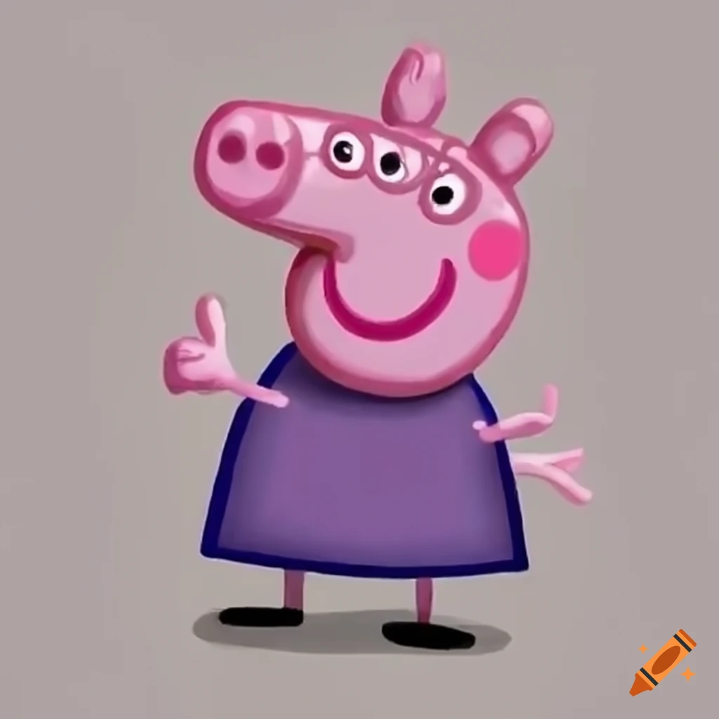 Peppa Pig smiling and giving a thumbs up