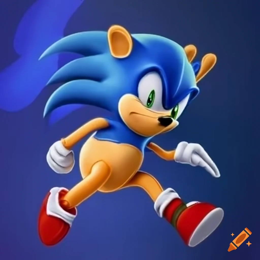 Winnie the Pooh and Sonic mashup