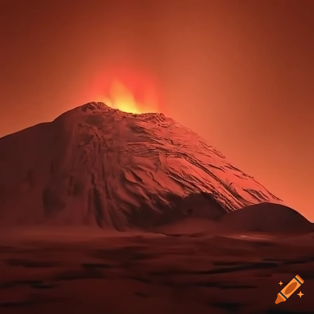 Intense volcanism on Mars