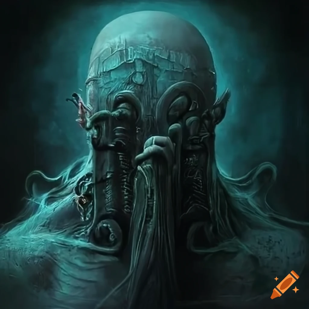 Artwork collaboration titled Secrets Of The Machine God by Beksinski