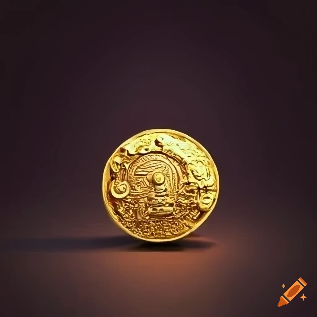 Maya gold coin