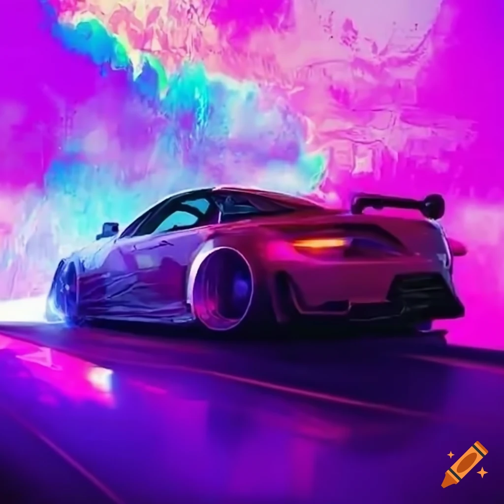Car drifting and giving crypto