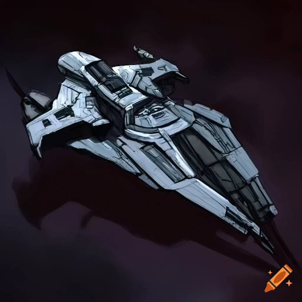 Futuristic Sith Starfighter concept art