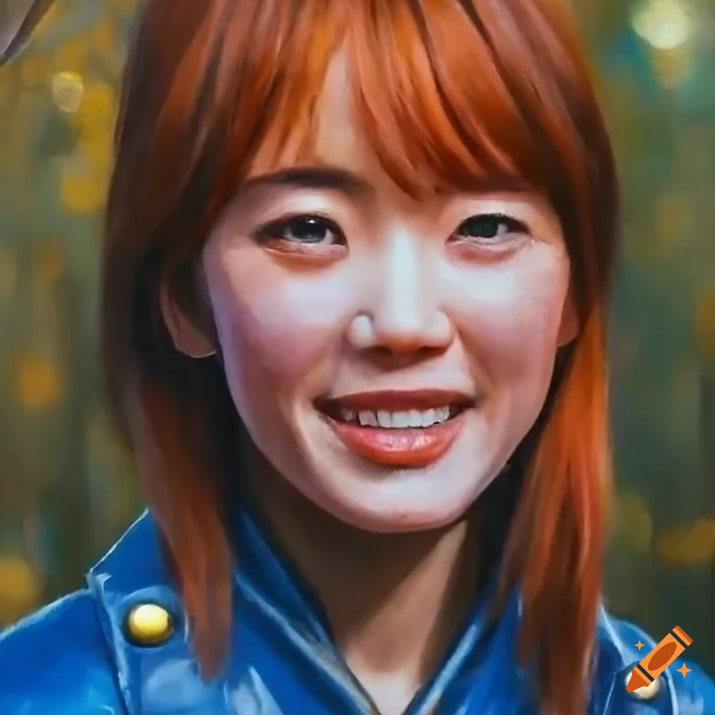 Fallout 4 cute retro japanese idol actress in a forest setting