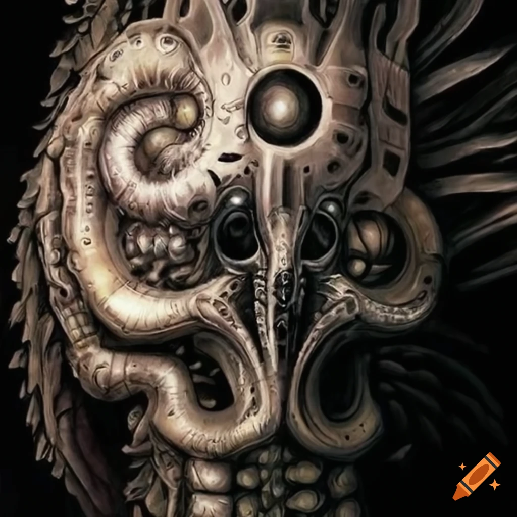 Biomechanical Angel art by Giger