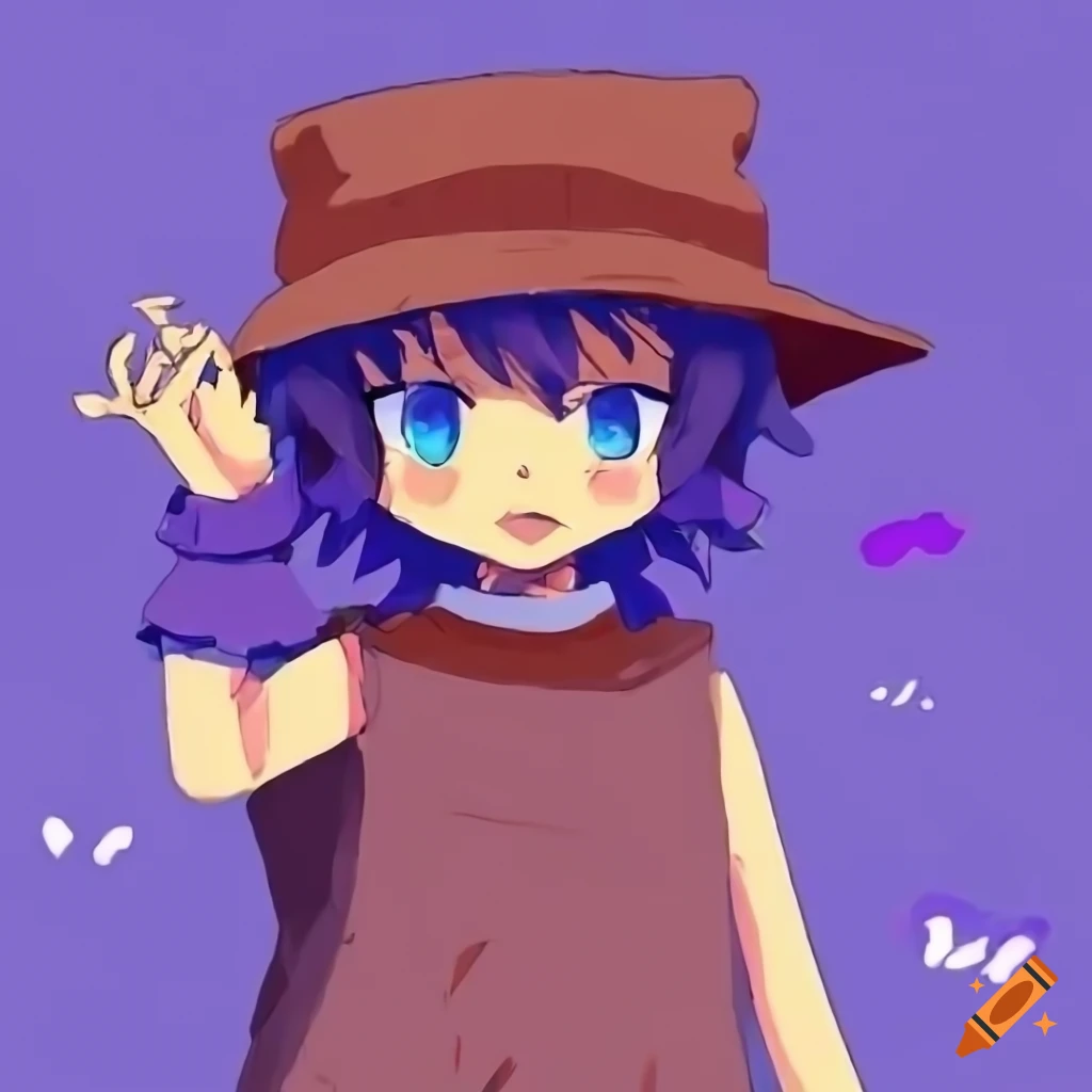 Oneshot Niko fanart in anime style with 2000s textures
