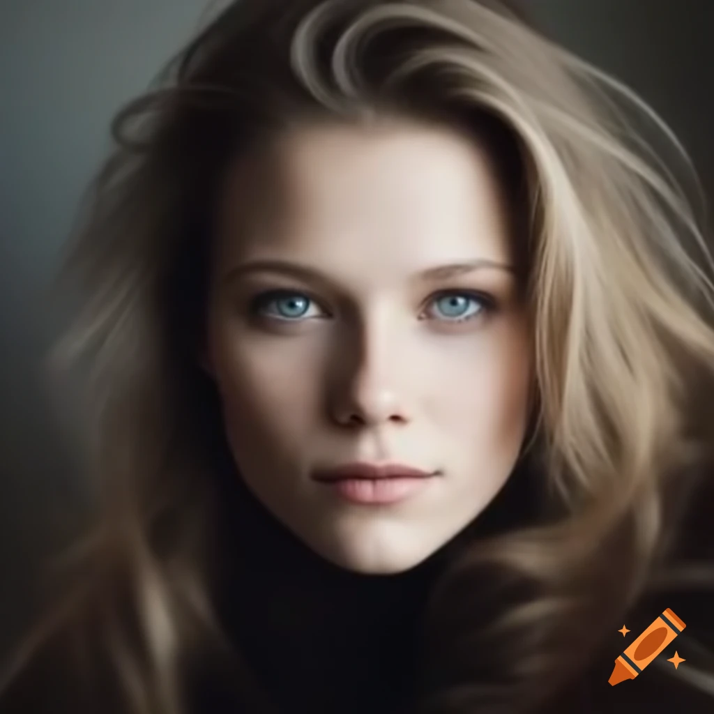 Fotorealistisches Profilbild einer jungen, modischen Frau mit rotbraunen Haaren und natürlichem Gesichtsausdruck