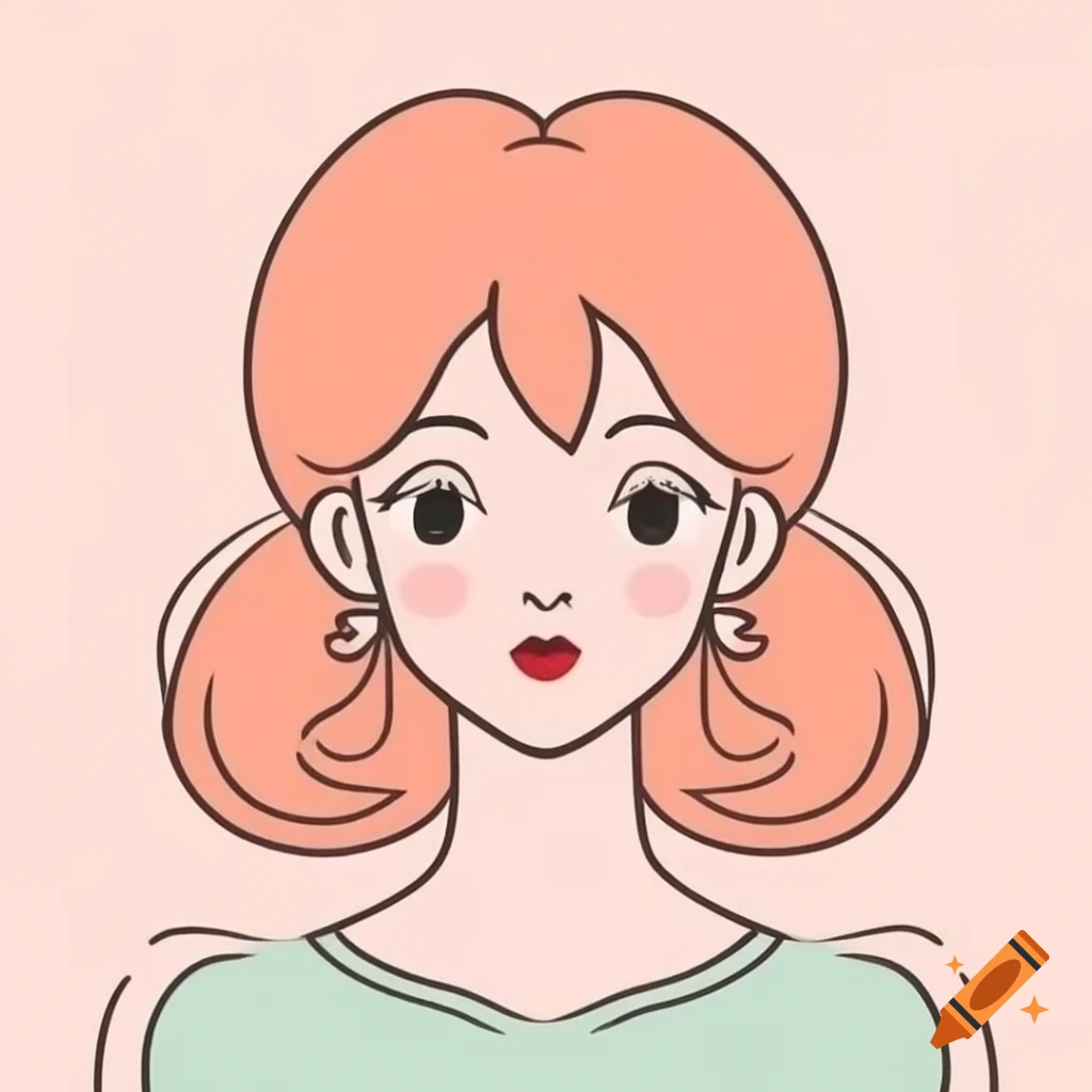 Peach cosplay design with delicate details and minimalist style