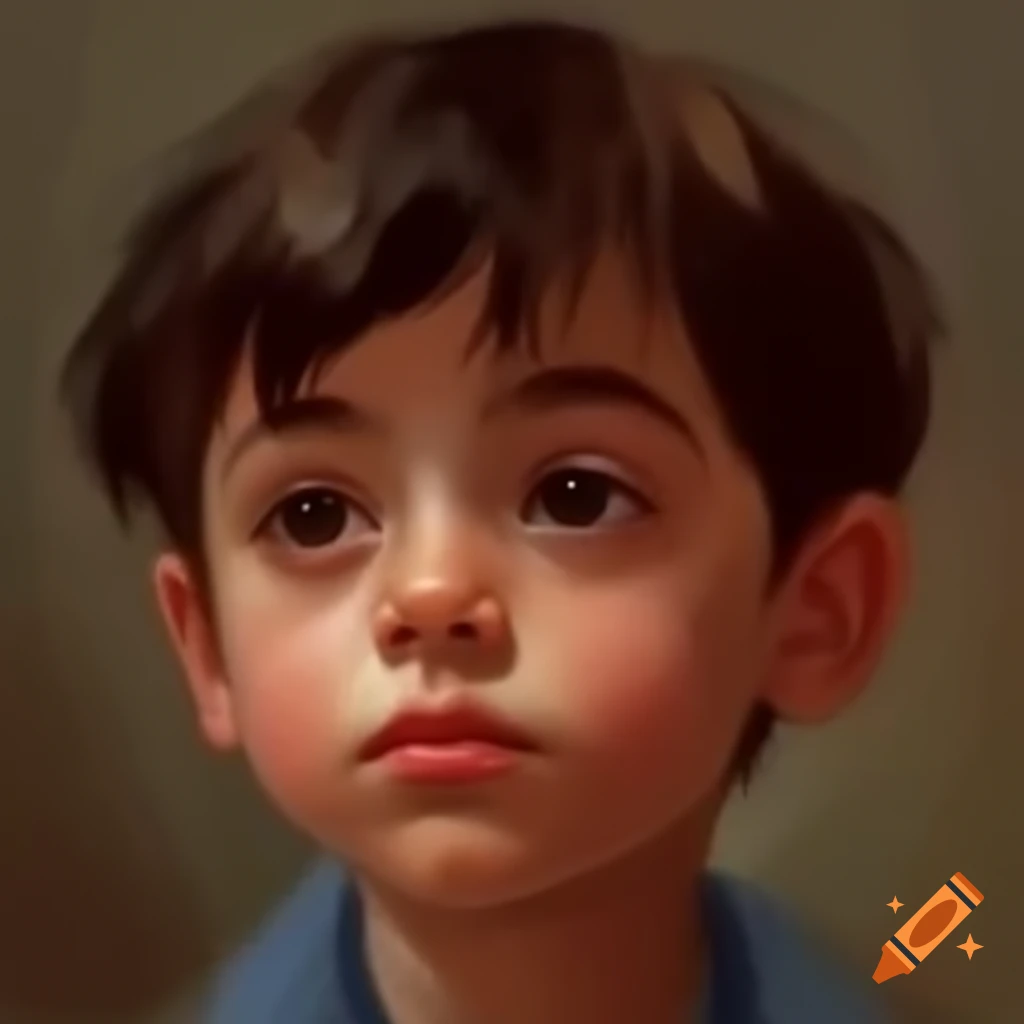 Un garçon de 12 ans avec cheveux courts et yeux marron