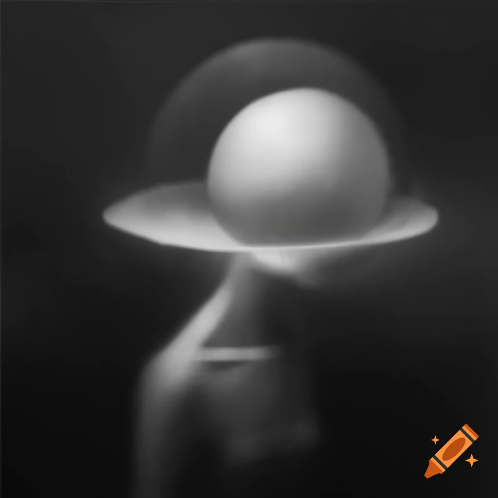 Monochrome surrealist art elements