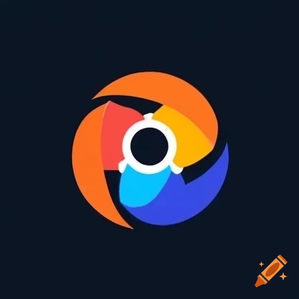 Round logo design for WebMethods Cockpit in white and orange colors