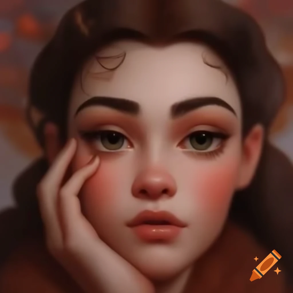 Beautiful woman flying in space, illustrated dreamlike scene