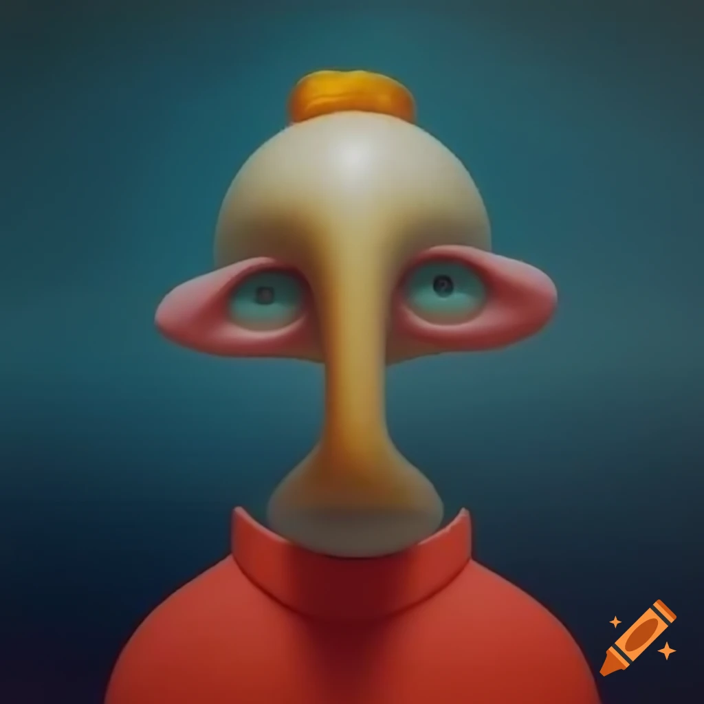 Surrealist art composition