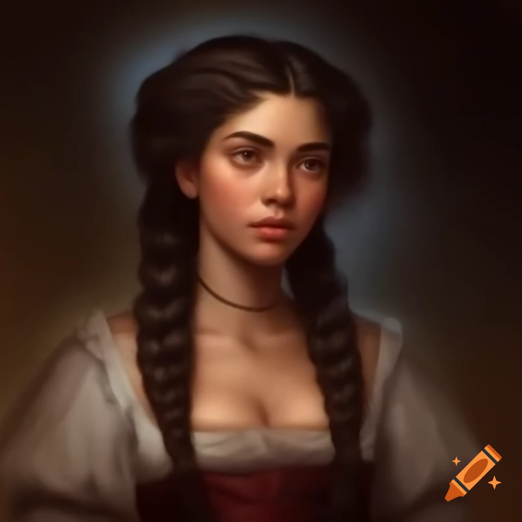 Character profile of a tall female with broad shoulders and wide hips