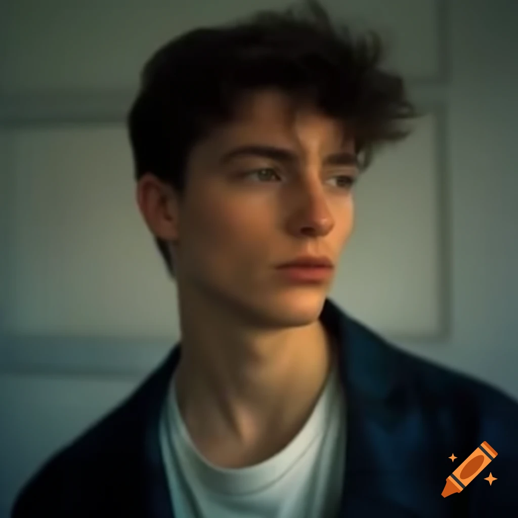 Ultra realistic profile picture of an 18-year-old young man in 8K resolution