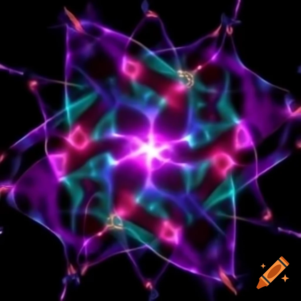Conceptual illustration of quantum entanglement in physics