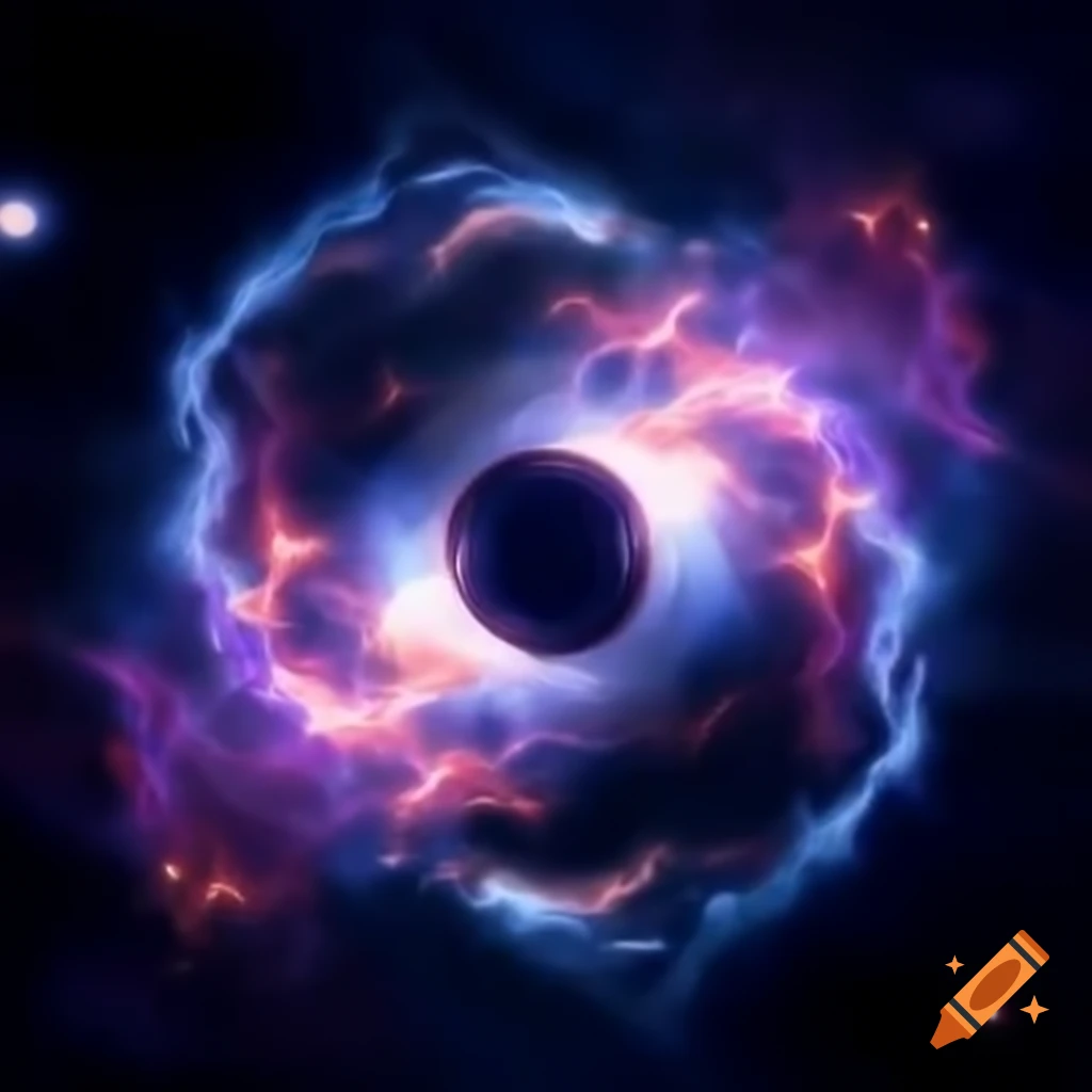 Mary Celeste entering time rift with vibrant cosmic effects
