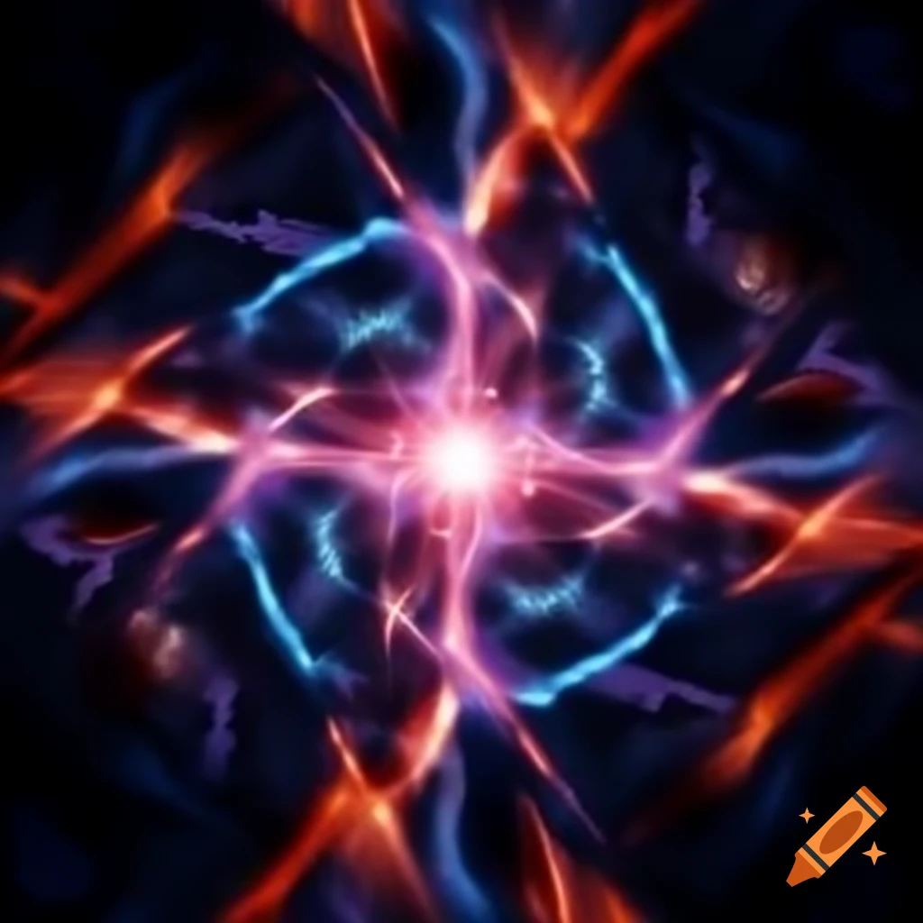 Conceptual illustration of quantum entanglement in physics